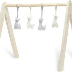 Jollein Babygym Speeltjes - Lama - 4 Stuks -Babygyms || hobbelfiguren || vormenstoven Winkel 550x418 2