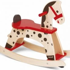 Janod - Janod Schommelpaard Caramel -Babygyms || hobbelfiguren || vormenstoven Winkel 550x419 7