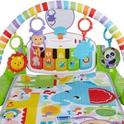 Babygym, Baby Cadeau - Jongen & Meisje, Dierenvriendjes Speelmat, Interactief Speelgoed - Multikleuren. -Babygyms || hobbelfiguren || vormenstoven Winkel 550x421 6