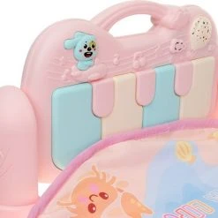 INSMA 3 In 1 Babygym - Speelgoed 1 Jaar - Speelmat Baby - Roze -Babygyms || hobbelfiguren || vormenstoven Winkel 550x424