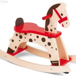 Janod - Janod Schommelpaard Caramel -Babygyms || hobbelfiguren || vormenstoven Winkel 550x429 11