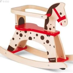 Janod - Janod Schommelpaard Caramel -Babygyms || hobbelfiguren || vormenstoven Winkel 550x431 8