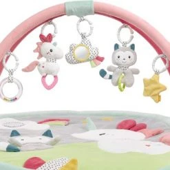 Babygym, Baby Cadeau - Jongen & Meisje, Dierenvriendjes Speelmat, Interactief Speelgoed - Multikleuren. -Babygyms || hobbelfiguren || vormenstoven Winkel 550x435 6