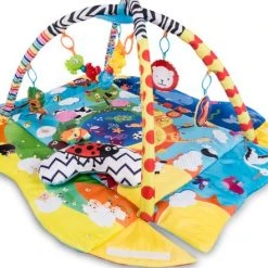 Lionelo Anika Plus - Babygym - 2 In 1 Speelkleed - 5 Speelgoed -Babygyms || hobbelfiguren || vormenstoven Winkel 550x441
