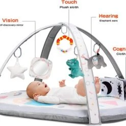 Babygym - Dikke Speelmat Voor Baby - Geschikt Voor Harde Vloeren - Spelend Leren - Lekker Zacht -Babygyms || hobbelfiguren || vormenstoven Winkel 550x448 1