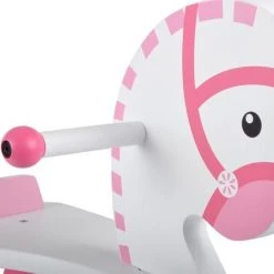 Bandits & Angels Houten Hobbelpaard Met Beugel Wit - Roze -Babygyms || hobbelfiguren || vormenstoven Winkel 550x449 10