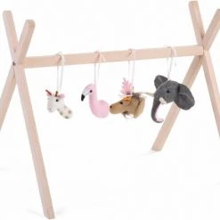 Childhome Baby Gym Dierenkoppen - Vilt - Set Van 4 -Babygyms || hobbelfiguren || vormenstoven Winkel 550x451 2