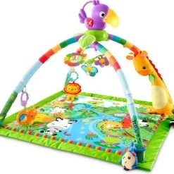 Fisher-Price Fisher Price - Rainforest Speeldeken -Babygyms || hobbelfiguren || vormenstoven Winkel 550x451