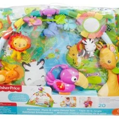Fisher-Price Fisher Price - Rainforest Speeldeken -Babygyms || hobbelfiguren || vormenstoven Winkel 550x454
