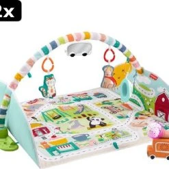 2x Fisher-Price City Activity Center Met Jumbo Speelmat -Babygyms || hobbelfiguren || vormenstoven Winkel 550x455 3
