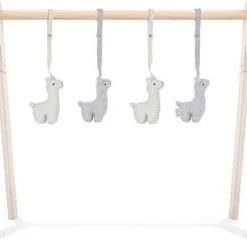 Jollein Babygym Speeltjes - Lama - 4 Stuks -Babygyms || hobbelfiguren || vormenstoven Winkel 550x457 2