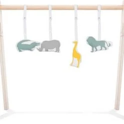 Jollein Babygym Speeltjes - Safari - 4 Stuks -Babygyms || hobbelfiguren || vormenstoven Winkel 550x458 10