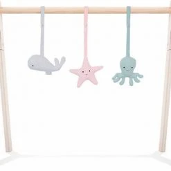 Jollein Speeltjes Set Tiny Waflle - (3 Stuks) Excl. Babygym Multi Colour