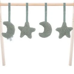 Jollein Babygym Speeltjes - Moon - Ash Green - 4 Stuks