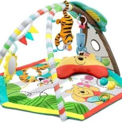 Disney Baby Winnie The Pooh Happy Can Bee Activity Gym, Speeldeken Met Speelboog, -Babygyms || hobbelfiguren || vormenstoven Winkel 550x462 11