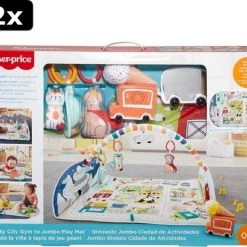 2x Fisher-Price City Activity Center Met Jumbo Speelmat -Babygyms || hobbelfiguren || vormenstoven Winkel 550x463 2