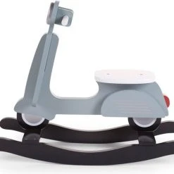 Childhome CHILDWOOD - SCHOMMEL SCOOTER MINT BLAUW/ZWART -Babygyms || hobbelfiguren || vormenstoven Winkel 550x471 9
