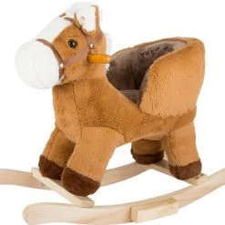 Small Foot Company Small Foot Hobbelpaard Met Zitje 68 Cm Lichtbruin