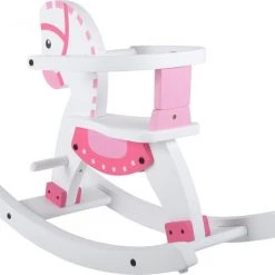 Bandits & Angels Houten Hobbelpaard Met Beugel Wit - Roze -Babygyms || hobbelfiguren || vormenstoven Winkel 550x474 10