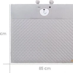 Roba Sammy Speelkleed Met Babygym 85 X 75 Cm Grijs -Babygyms || hobbelfiguren || vormenstoven Winkel 550x478 2