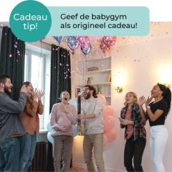 PRETTY PIP® Babygym Houten Baby Speelgoed Vanaf 0 Jaar - Kraamcadeau - Veilig - CE Gecertificeerd - Baby - Houten Speelgoed - Babyshower Cadeau - Beukenhout - Verschillende Kleuren- Zonder Hangers - Blauw Groen -Babygyms || hobbelfiguren || vormenstoven Winkel 550x479 5