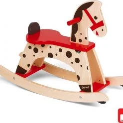 Janod - Janod Schommelpaard Caramel -Babygyms || hobbelfiguren || vormenstoven Winkel 550x481 7