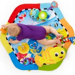Babygym, Baby Cadeau - Jongen & Meisje, Dierenvriendjes Speelmat, Interactief Speelgoed - Multikleuren. -Babygyms || hobbelfiguren || vormenstoven Winkel 550x493 4