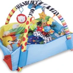 Lionelo Anika Plus - Babygym - 2 In 1 Speelkleed - 5 Speelgoed -Babygyms || hobbelfiguren || vormenstoven Winkel 550x494