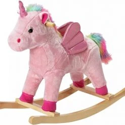 Chad Valley Rainbow Rocking Unicorn Eenhoorn Hobbelpaard Schommelpaard