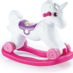 Moony Hobbelpaard – Wit Met Roze – Paarden - Schommelpaardje Baby – Unicorn – Hobbeldier – Hobbelpaard 1 Jaar – Schommeldier - Hobbelpaard Baby – Schommelpaard - Speelgoed Paard – Rijdend Paard - Speelgoed Paarden Meisjes -Babygyms || hobbelfiguren || vormenstoven Winkel 550x498 4