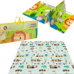 Lionelo Robby - Babygym - 2 In 1 Speelkleed - 5 Speelgoed -Babygyms || hobbelfiguren || vormenstoven Winkel 550x502 2
