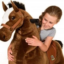 Animal Riding Paard Bruin X-Large - Rijdend Paardenspeelgoed - Paardenspeelgoed - Zadelhoogte 78 CM- Verstelbaar Pedaal 3 Standen - Afneembaar Zadel -Babygyms || hobbelfiguren || vormenstoven Winkel 550x506 6