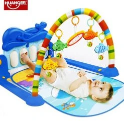 Huanger Babygym Met Speeltjes En Piano Voor Baby 0-2 Jaar - Babymat - Baby Speelmat - Interactief Speelmat -Babygyms || hobbelfiguren || vormenstoven Winkel 550x507 1