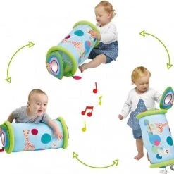 Sophie De Giraf - Kruiprol - Rollin -Babygyms || hobbelfiguren || vormenstoven Winkel 550x509