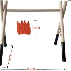 Merkloos BabyGym Hout Wit -Babygyms || hobbelfiguren || vormenstoven Winkel 550x512