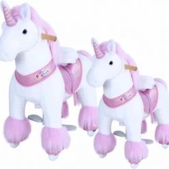 PonyCycle Eenhoorn Glitter Roze, Groot - Ux402‎‎ -Babygyms || hobbelfiguren || vormenstoven Winkel 550x512 5