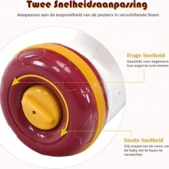 FURNIBELLA - 3-in-1 Baby Zit-naar-Stand Loper, Kinderen Activiteitencentrum, Peuter Wandelwagen, Autorijden, Interactieve Loper, Activiteit Leren Loper Voor Jongen / Meisje, Vroege Ontwikkeling Speelgoed Voor Baby's Op 6-36 Maanden (Roze) -Babygyms || hobbelfiguren || vormenstoven Winkel 550x516 1