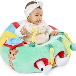 Babygyms || hobbelfiguren || vormenstoven Winkel 28 Sophie De Giraf - Babystoel Met Activiteiten - Baby Seat And Play
