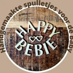 Merkloos Happy Bebie | Babygym-hangers | Set | Kraamkado | Silicone | Houten | Handmade -Babygyms || hobbelfiguren || vormenstoven Winkel 550x522 1