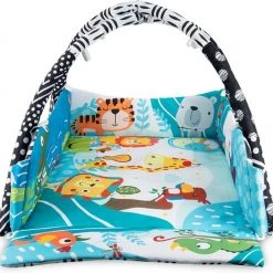 Lionelo Anika Plus Multicolor - Babygym - 2 In 1 Speelkleed - 5 Speelgoed -Babygyms || hobbelfiguren || vormenstoven Winkel 550x526 2