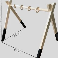 Skodie Babygym - Houten Baby Speelgoed - Handgemaakt - Speelboog - Duurzaam - Vanaf 0 Maanden -Babygyms || hobbelfiguren || vormenstoven Winkel 550x528
