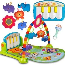 Viking Choice Baby Gym - Met Piano - 24 Melodieën - 75x52x43 Cm -Babygyms || hobbelfiguren || vormenstoven Winkel 550x529 11