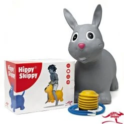 Hippy Skippy Konijn Skippybal - 81 Cm - Grijs -Babygyms || hobbelfiguren || vormenstoven Winkel 550x530 13