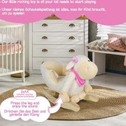 Infantastic- Hobbeldier, Schommel Schaapje, Hobbel Schaap- Muziekfunctie -Babygyms || hobbelfiguren || vormenstoven Winkel 550x530 15
