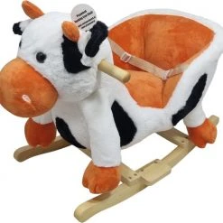 Playwood Pluche Hobbelkoe Schommel Koe Met Geluid Voorzien Van Veiligheidstuigje -Babygyms || hobbelfiguren || vormenstoven Winkel 550x530 20