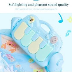 INSMA 3 In 1 Babygym - Speelgoed 1 Jaar - Speelmat Baby - Blauw -Babygyms || hobbelfiguren || vormenstoven Winkel 550x532 2