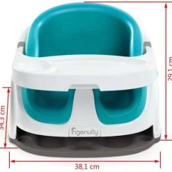 Ingenuity Baby Base 2-in-1™Peacock Blue -Babygyms || hobbelfiguren || vormenstoven Winkel 550x532 4