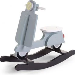 Childhome CHILDWOOD - SCHOMMEL SCOOTER MINT BLAUW/ZWART -Babygyms || hobbelfiguren || vormenstoven Winkel 550x533 8