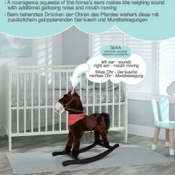 Infantastic® - Hobbelpaard - Met Geluidseffecten - Hobbeldier - Schommelpaard - Echt Houten Loopvlak -Babygyms || hobbelfiguren || vormenstoven Winkel 550x534 7