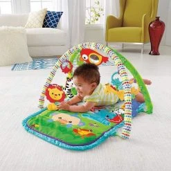 Fisher-Price 3-In-1 Musical Rainforest Activity Gym -Babygyms || hobbelfiguren || vormenstoven Winkel 550x536 2